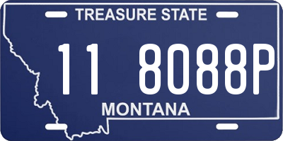 MT license plate 118088P