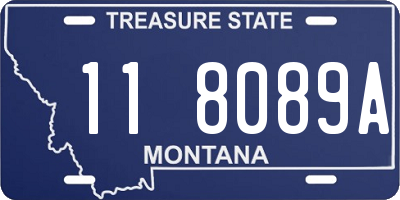 MT license plate 118089A