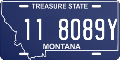 MT license plate 118089Y