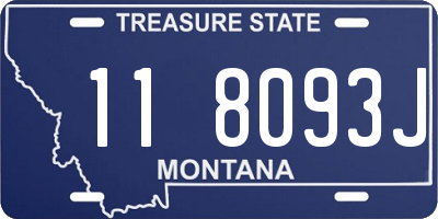 MT license plate 118093J