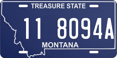 MT license plate 118094A