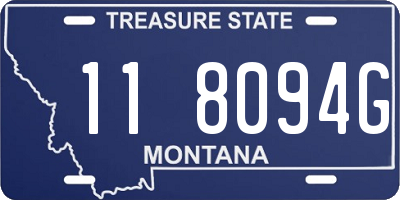 MT license plate 118094G