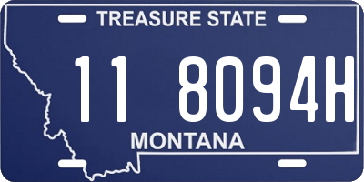 MT license plate 118094H