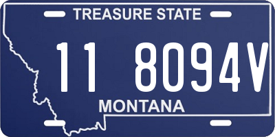 MT license plate 118094V