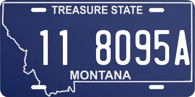 MT license plate 118095A