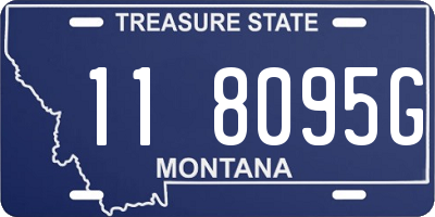 MT license plate 118095G
