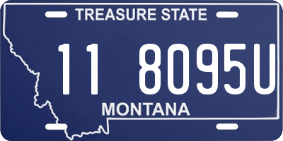 MT license plate 118095U