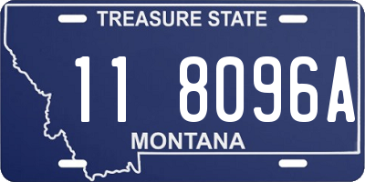 MT license plate 118096A