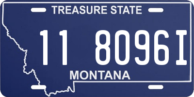 MT license plate 118096I