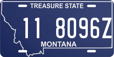 MT license plate 118096Z