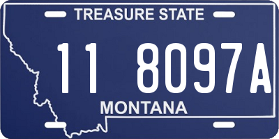 MT license plate 118097A