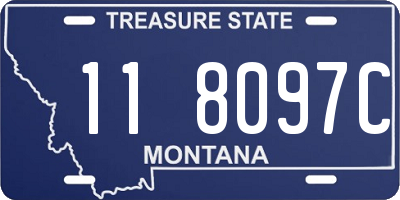 MT license plate 118097C