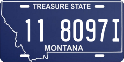MT license plate 118097I