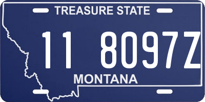 MT license plate 118097Z