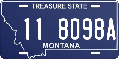 MT license plate 118098A