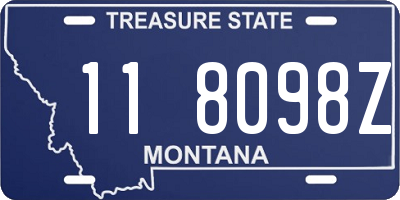 MT license plate 118098Z