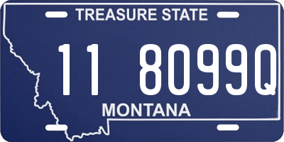 MT license plate 118099Q