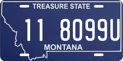 MT license plate 118099U