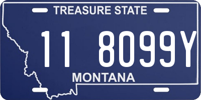 MT license plate 118099Y