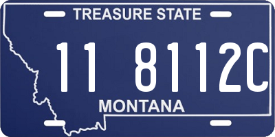 MT license plate 118112C