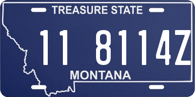 MT license plate 118114Z