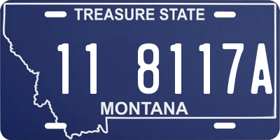 MT license plate 118117A