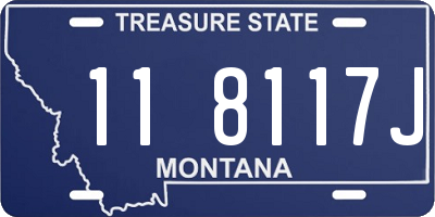MT license plate 118117J