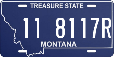 MT license plate 118117R