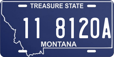 MT license plate 118120A