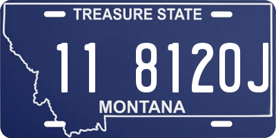 MT license plate 118120J