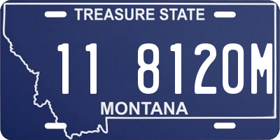 MT license plate 118120M
