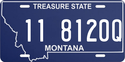 MT license plate 118120Q