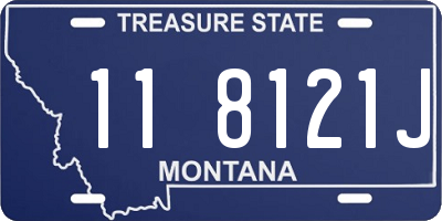MT license plate 118121J