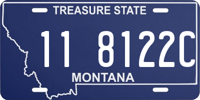 MT license plate 118122C