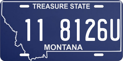 MT license plate 118126U