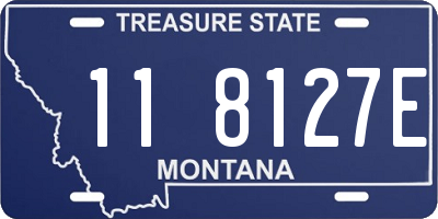 MT license plate 118127E