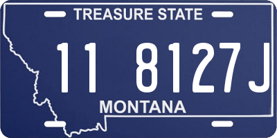 MT license plate 118127J