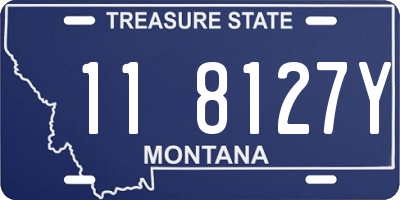 MT license plate 118127Y