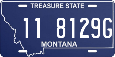 MT license plate 118129G