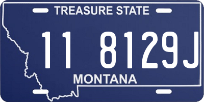 MT license plate 118129J