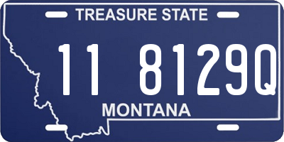 MT license plate 118129Q