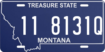 MT license plate 118131Q