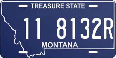 MT license plate 118132R