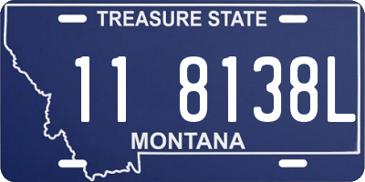 MT license plate 118138L