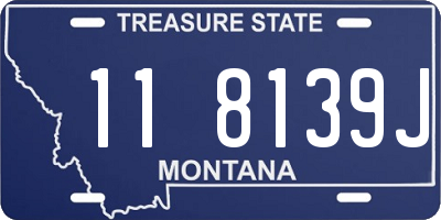 MT license plate 118139J