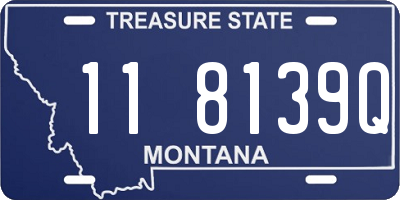 MT license plate 118139Q