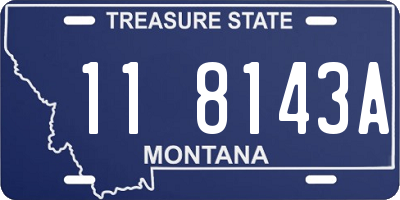 MT license plate 118143A