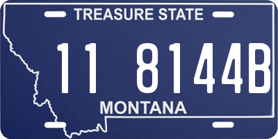 MT license plate 118144B