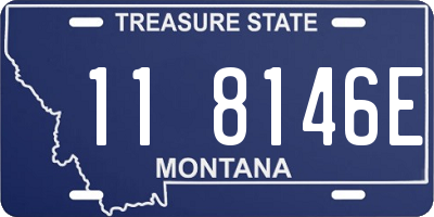 MT license plate 118146E