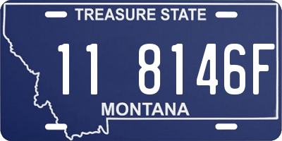 MT license plate 118146F